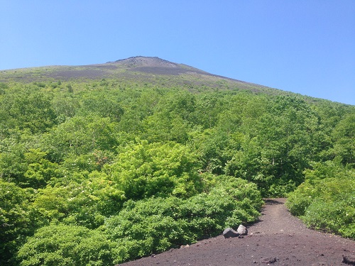 第二噴火口から見た山頂IMG_0446