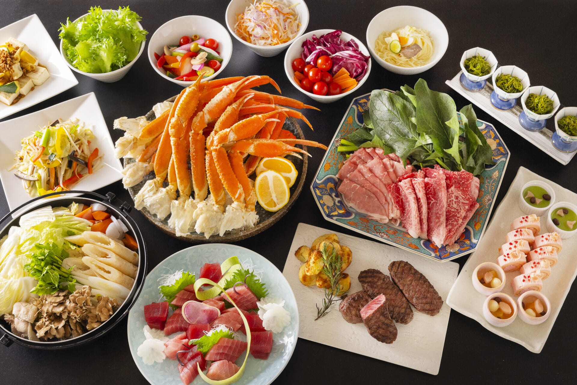 前沢牛しゃぶしゃぶ、カニ！＆岩手・東北の山海の旬、特産料理を楽しむ「KIZUNA」ディナービュッフェ