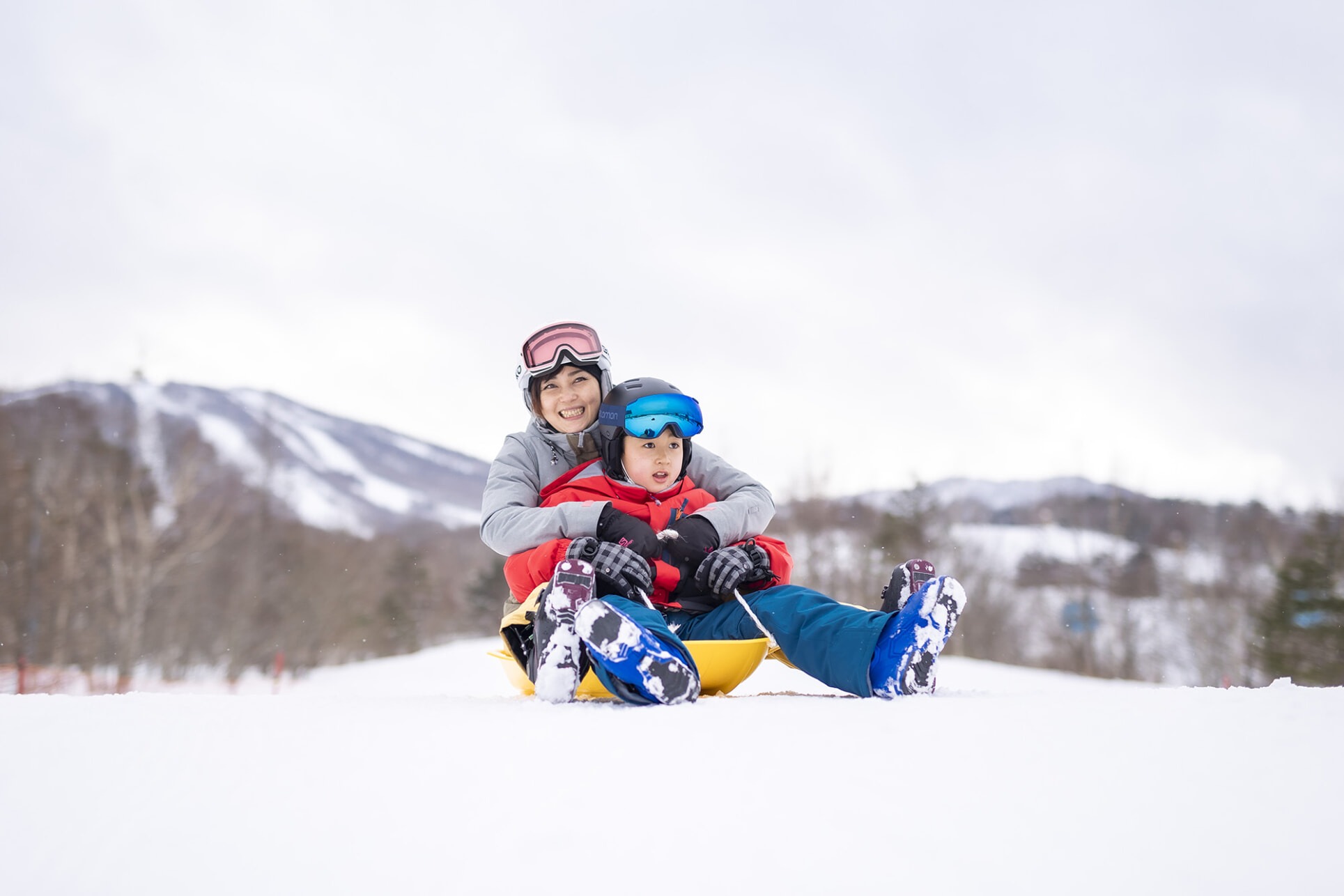 無料そりエリア＆雪だるまの村